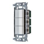 パナソニック 配線器具【WNSS50444W】SO-STYLE スイッチE(4路)×3 マットホワイト