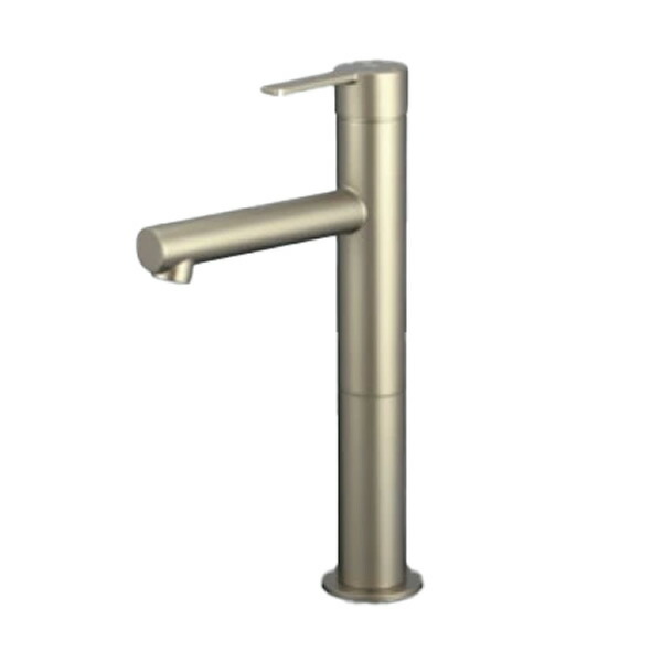 KVK 水栓金具【MSL190DLEBG】シングル混合栓 ブロンズゴールド ロング 吐水口127mm 一般地・寒冷地共用〔HB〕