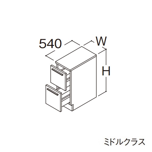 ●TOTO 【LBFB030AKG1】立ち会い場収納家具 真っただ中社会階級 オクターブ カウンタ高さ750粍 間口300粍 受注約1週〔GA〕