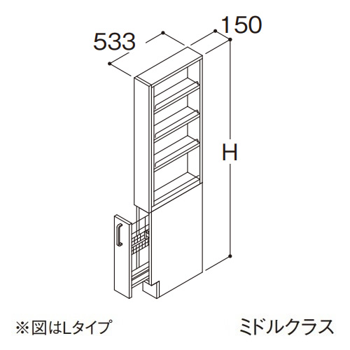 国内即発送 ###TOTO トールキャビネット ミドルクラス オクターブLite