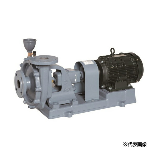 ●エバラ/荏原 【40SF6.4B】片吸込渦巻ポンプ S型 標準仕様 口径40mm 出力0.4kW 4極 三相 モーター駆動 60Hz〔GA〕