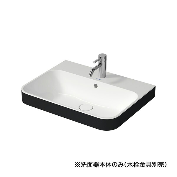 リラインス 【2360606100】DV置き型洗面器 内辺白いこと/上っ側アンスラサイトマット 洗面器本体のみ DURAVIT(デュラビット)〔FD〕