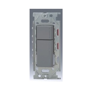 β神保電器 配線器具【NKRW2303 SG】ソリッドグレー NKシリーズ 埋込リモコンスイッチセット ダブル 受注生産｜クローバー資材館
