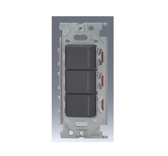 β神保電器 配線器具【NKRW3004SB】NKシリーズ 埋込リモコンスイッチセット トリプル ソフトブラック 受注生産