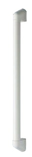 ▲●Юジャニス/Janis【NA12B】アクセサリーバー I型 600mm φ34mm ホワイト｜クローバー資材館