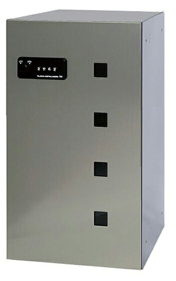 捺印なし ｢捺印付タイプを同時購入必須商品｣●u.田島メタルワーク【FX-UF5S】中型荷物用 多機能ボックス(宅配ボックス) 屋内・前入前出 ヘアライン 受注生産