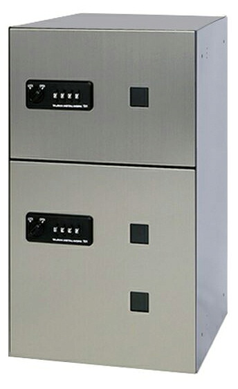 捺印なし ｢捺印付タイプを同時購入必須商品｣●u.田島メタルワーク【FX-UF7S】小型荷物用 多機能ボックス(宅配ボックス) 屋内・前入前出 ヘアライン 受注生産