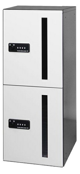 捺印なし ｢捺印付タイプを同時購入必須商品｣●u.田島メタルワーク【GXC-5F】宅配ボックス 中型荷物用 屋内・前入前出 スチール 受注生産