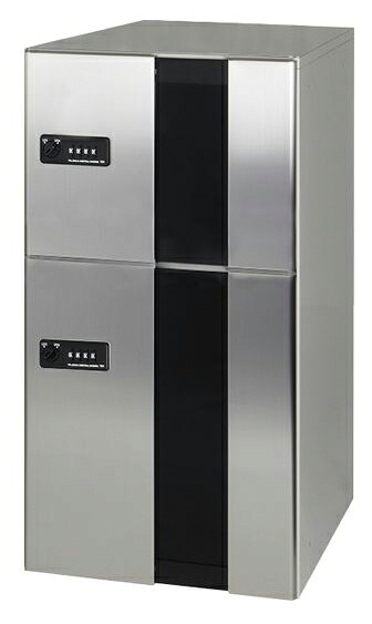 捺印なし ｢捺印付タイプを同時購入必須商品｣●u.田島メタルワーク【GXE-6】宅配ボックス 中型荷物用/大型荷物用 屋内・前入前出 ヘアライン 受注生産