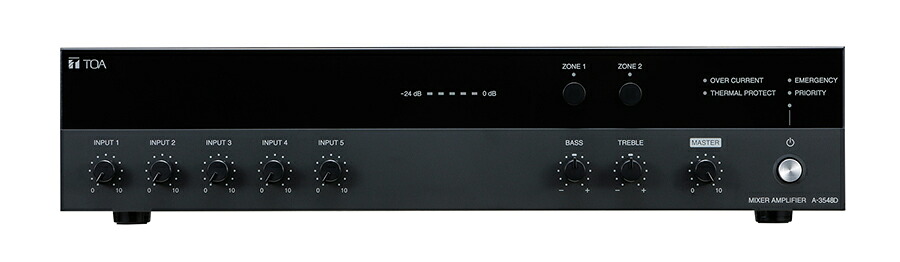●Яティーオーエー/TOA 音響機器【A-3548D】PAアンプ 480W 2局