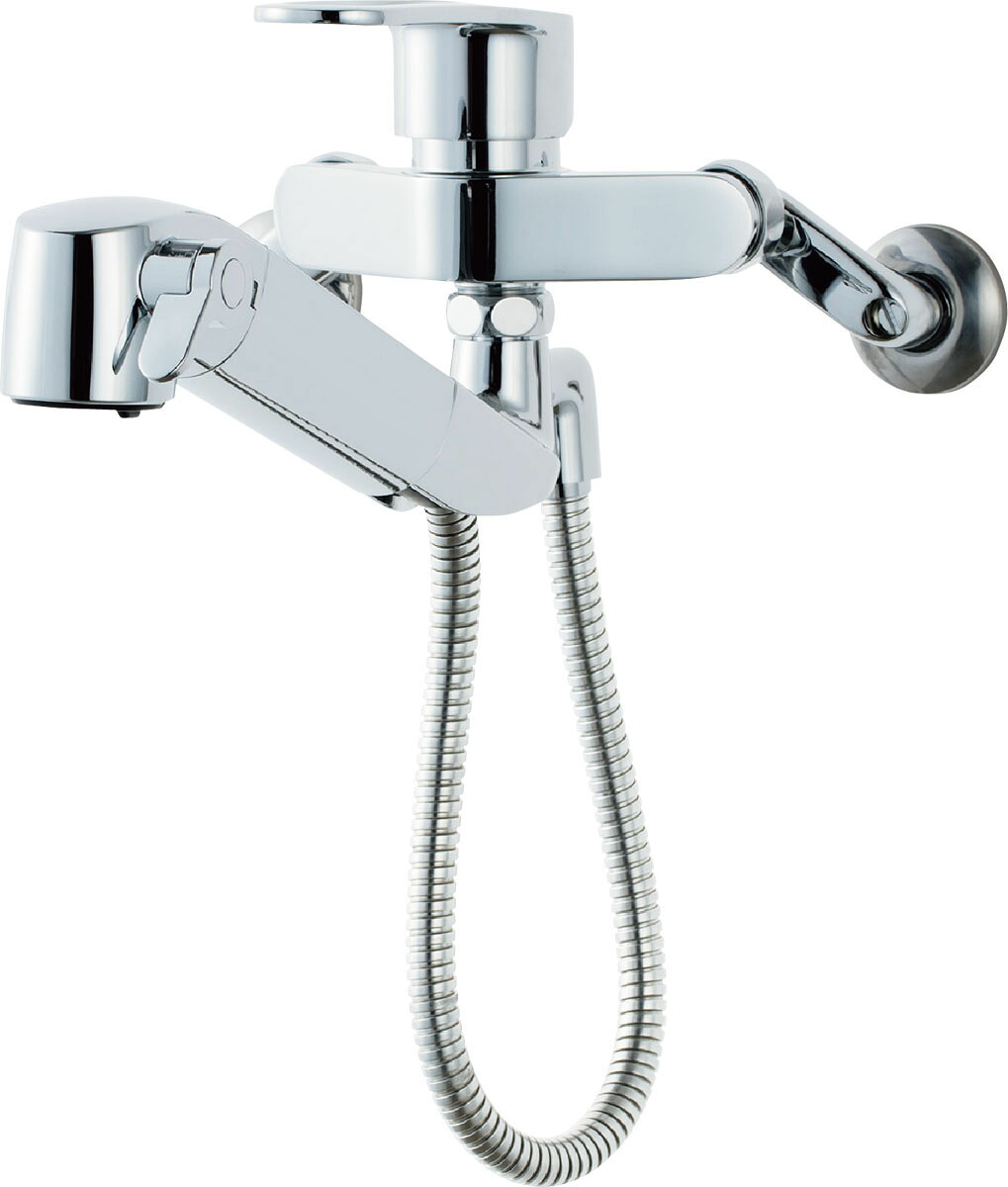 INAX/LIXIL 【JF-AH437SYNA(JW)】オールインワン浄水栓 浄水器内蔵シングル生き肝雑ぜ合わせる水栓 壁付手合い 冷ややかさ地用〔IE〕