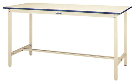 ●u.ヤマキン/山金工業【SWPH-1590-II】ワークテーブル 300シリーズ 固定式 H900mm ポリエステル天板 アイボリー 組立式
