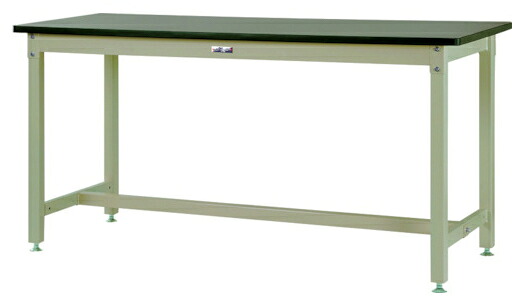 ●u.ヤマキン/山金工業【SZRVH-1860-GG】ワークテーブル バイス専用タイプ 固定式 H900mm 塩ビシート天板 グリーン 組立式 受注生産