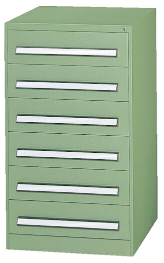 ●u.ヤマキン/山金工業【PA-1006】保管庫 ツールキャビネット 軽中量タイプ(PA型) 6段 完成品｜クローバー資材館 81,957円
