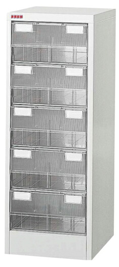 ●u.ヤマキン/山金工業【B4PT-105N】アレンジャー B4判プラスチック引出し 1列 超深型5段 完成品|クローバー資材館
