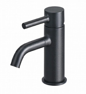 CERA セラ 水栓金具エンボスドマットブラック 湯水混合栓(引棒なし) パン