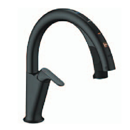 INAX/LIXIL 水栓金具【JF-NAH461SY/SAB(JW)】キッチン用タッチレス水栓 ナビッシュ ハンズフリータイプ 浄水器ビルトイン形 H6 ブラック 一般地〔GE〕