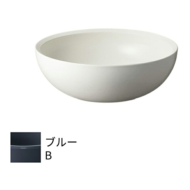 三栄水栓/SANEI 洗面・洗髪用【HW1052-B】信楽焼 洗面器 青色 電気容量 8.5L〔FA〕 花・ガーデン・DIY-洗面用設備