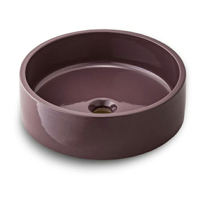 π三栄水栓/SANEI 洗面・洗髪用【HW10530-PU】信楽焼 手洗器 パープル 容量 7L〔FA〕