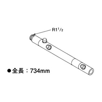 リンナイ 部材【UOP-SE50MHS-2S40】(23-4518) 水湯配管セット 2台横設置専用(40A)〔GH〕