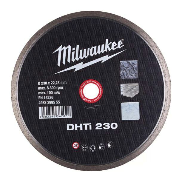 ▲●u.ミルウォーキー/Milwaukee 【4932399555】230mmダイヤモンドブレード（リム型）