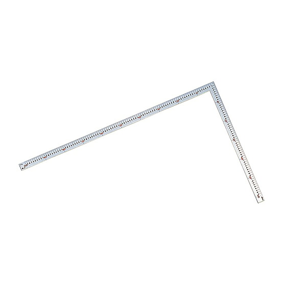 ▲&forall;シンワ測定 【63400】曲尺大金 普及型 シルバー 1mX60cm 表裏同目 赤数字入 (4960910634008)｜クローバー資材館