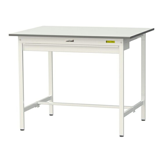 ●u.ヤマキン/山金工業 【SUPH-1290W-WW】ワークテーブル 150シリーズ(固定式 ワイド引出し付) H950mm 基本形 組立式