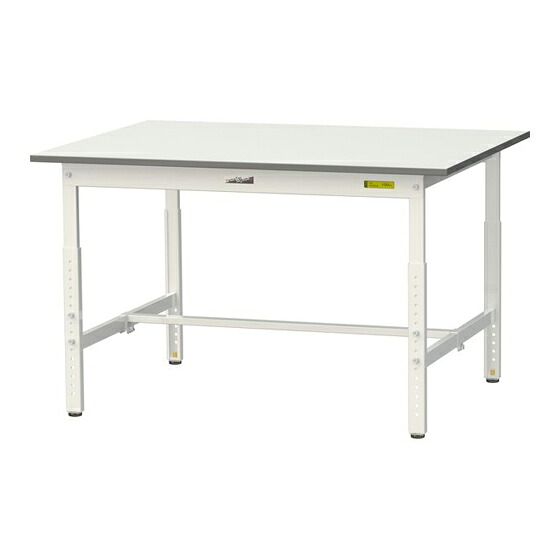 ●u.ヤマキン/山金工業 【SUPA-1290-WW】ワークテーブル 150シリーズ(高さ調整タイプ) H600～H900mm 基本形 組立式