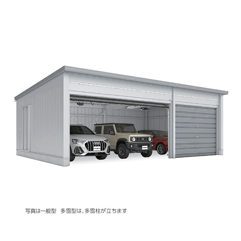 ●u. イナバ物置/稲葉製作所【WG-D5436・58MP】WG タフレージ オーバースライド 3台収納タイプ 一般型 注2週