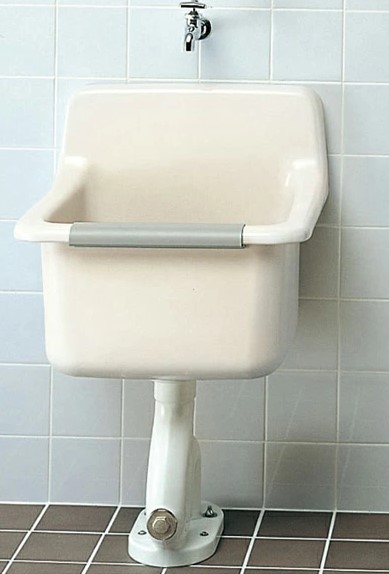 TOTO【SK322】本体のみ 表立った用流し うしろ側付洗い濯ぎ用流し〔HG〕