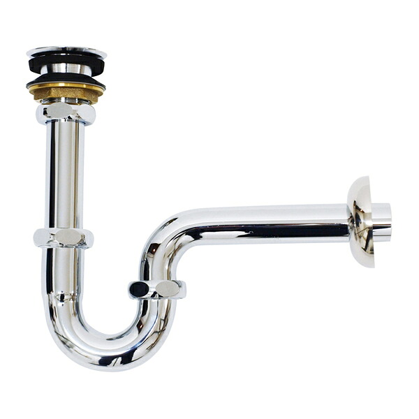 ●グローエ パーツ【JPK09500】手洗器用 排水金具 Pトラップ付・目皿なし〔EI〕