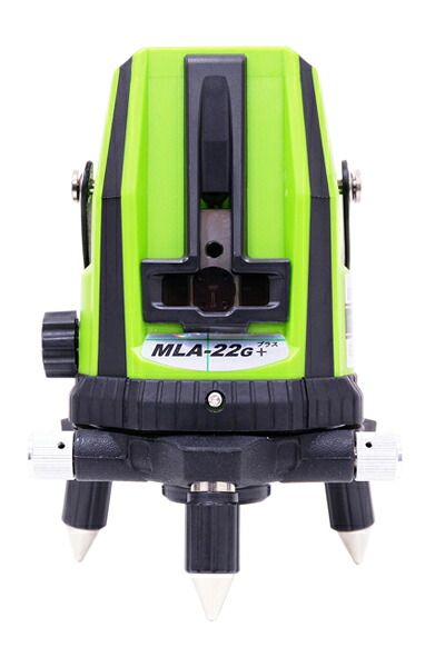 ●∂マイト工業 レーザー墨出し器【MLA-22G+-RT】マイティライン 本体＋受光器MK-404G＋三脚MEL-175/セット (LDグリーンレーザー 天頂十字) 1+1V/1H+1V/1P