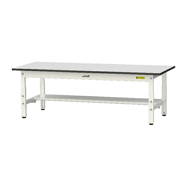 ●u.まっ盛りキン/山金工業 【SURAL-1560T-GYW】細工物速見表 150続きもの 高さ調節する印字機 H400粍～H575粍 横ずっぽう棚板付 RoHS2言いつける相応う塩ビシート天板 精神的な統合式