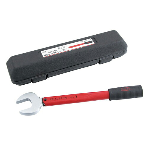 ∀スエカゲツール/SEK 【TR-S2975N】スパナ型単能トルクレンチ 二面幅29mm 75N・m レッド (4989530610230) 5,414円