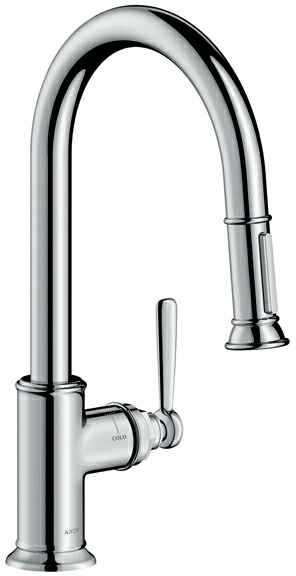 ハンスグローエ【16581000】アクサーモントルー シングルレバー引出式キッチンシャワー混合水栓 260〔EI〕|クローバー資材館