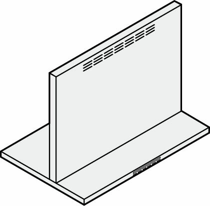 ●LIXIL/サンウェーブ レンジフード 部材【CLSW-7-665HSI】シルバー CLSシリーズ用同時給排気ユニット 高さ70cm用 間口75ｃｍ 受注約2週〔FJ〕
