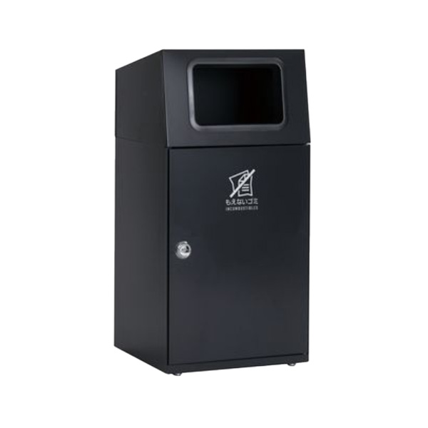 ●u.テラモト ゴミ箱【DS-166-012-8】ニートST アーバングレー もえないゴミ用 67L 屋外用 スタンダードタイプ 角穴 受注生産｜クローバー資材館