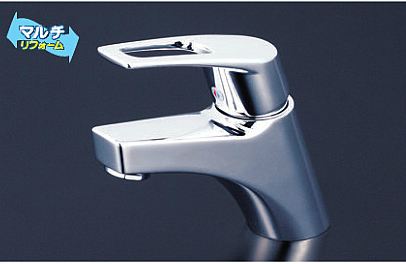 KVK 水栓金具【KM7001ZTHP】洗面用シングルレバー式混合栓 取り付け穴兼用型φ33mm～φ39mm 寒冷地仕様 ポップアップ式〔HB〕
