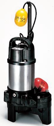 ●ツルミポンプ 汚物用【50PUA2.4】水中ハイスピンポンプ 三相200V 自動形〔HF〕|クローバー資材館