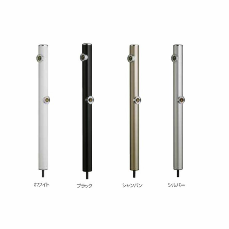 ●前澤化成工業【HI-16WR×960】丸形軽銀 2口水栓柱 材質：軽銀 配管工事：塩ビ管〔GE〕