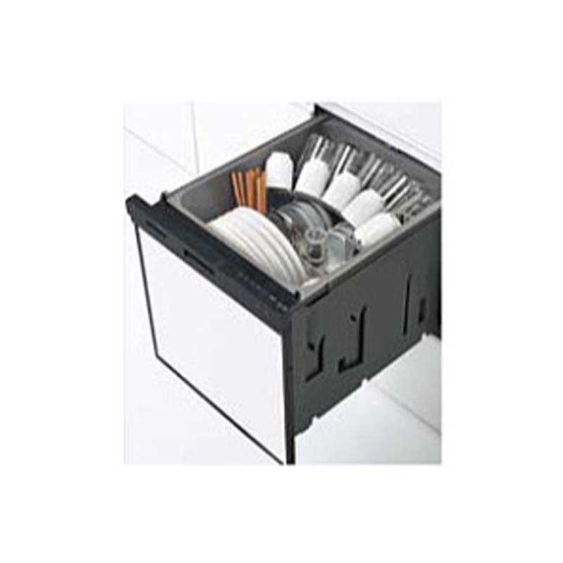 ●クリナップ プルオープン食器洗い乾燥機【ZWPP45R21ADK-E】(ブラック／パネルタイプ) 受注約2週〔IF〕
