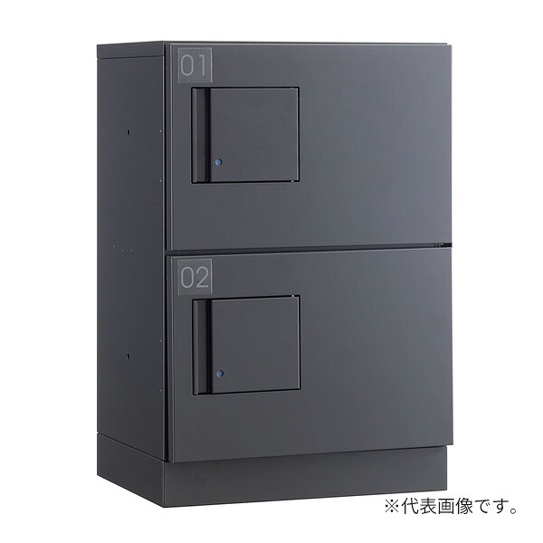 ●u.ダイケン 宅配ボックス【TBX-F1SS-GG】前入れ前出し スチール(粉体焼付塗装) TBX-F1型 標準扉 防滴・共有仕様 機械式プッシュボタン錠 受注生産