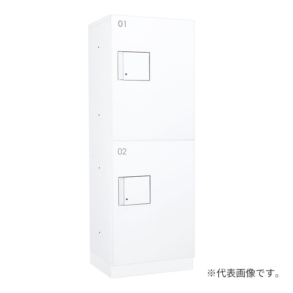 ●u.ダイケン 宅配ボックス【TBX-F2S-WW】前入れ前出し スチール(粉体焼付塗装) TBX-F2型 標準扉 防滴・共有仕様 機械式プッシュボタン錠 受注生産｜クローバー資材館
