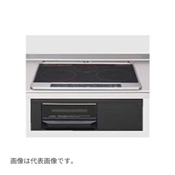 ●クリナップ 【ZZHTSK6AKK-E】IH煮炊き暖房器 2口IH＋ラジエントヒーター ラクエラシリーズ 水無両面焼きお食事処 間口60珊 受注約2週〔IF〕 IH クッキングヒーター・電気コンロ-ビルトインIHクッキングヒーター-家電
