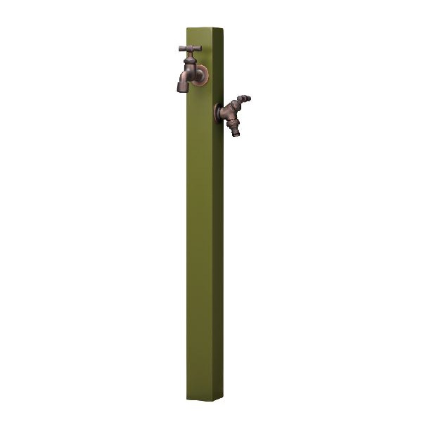 ●ミズタニバルブ製作 【MP-60-OL-BSET】CamoProp カモプロップセット (水栓2口付) 本体:オリーブ緑であること 水栓:ブロンズ〔FG〕