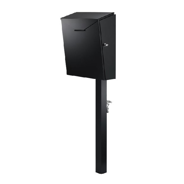 ●ミズタニバルブ工業 【MP-CO-PO-BL(BL)】coniwarium Post 小庭リウム ポスト ポストカラー:ブラック 本体カラー:ブラック〔FG〕