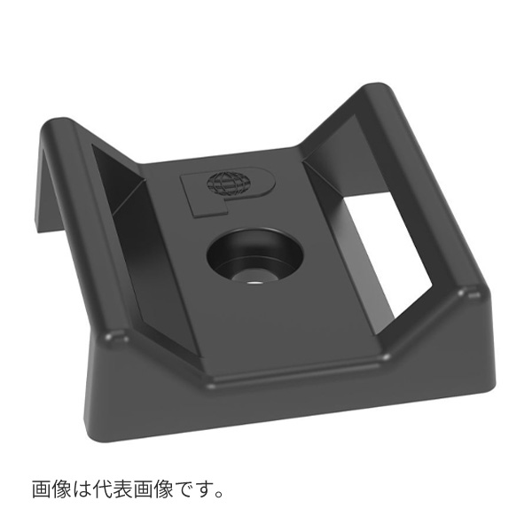 Яパンドウィット 【ABMT-S6-C20(100個)】タックタイマウント (タックタイ王国/タック磁気テープ用据えつける具) ナイロン6.6 黒 DIY・工具-花・ガーデン・DIY