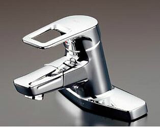 TOTO 水栓金具【TLHG30DQERZ】シングルレバー混合栓 台付き(2穴) 吐水口回転タイプ 寒冷地仕様 エコシングル 受注約2週〔HG〕