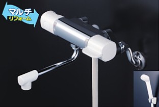 KVK 水栓金具【FTB100KWTKR2】浴室用水栓 取替用サーモスタット式シャワー ※寒冷地用〔HB〕 17,597円