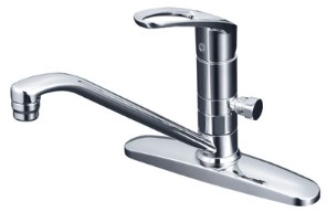 KVK 水栓金具【KM5091TTN】シングルレバー式混合栓〔HB〕|クローバー資材館